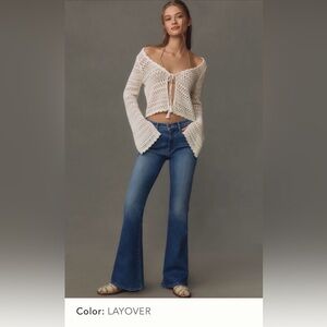 MOTHER The Weekender Mid-Rise Flare Jeans size 26